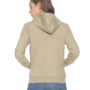 Meilleure qualité hiver femmes polaire sweats à capuche décontracté couleur unie coton pull modeste OEM Service à vendre - Product Image 3