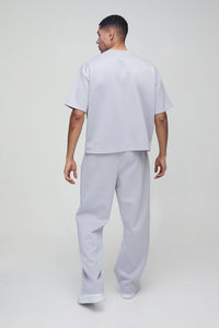 ชุดใส่ออกกำลังแขนยาวพิมพ์ลายสำหรับฤดูหนาวชุดออกกำลังแบบกล่องโอเวอร์ไซส์ - Product Image 3