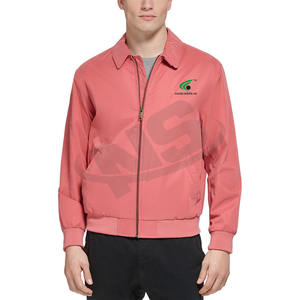 Blouson aviateur de couleur unie écologique pour hommes doublure thermique hiver Streetwear fermeture éclair conception veste de vente chaude - Product Image 4