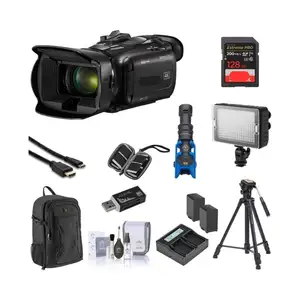 المنتج المثير فيكسي HF G70 4K الترا إتش دي كاميرا فيديو مع 20x عدسة التكبير البصري حزمة مع 128GB SD بطاقة 2X شاحن البطارية
