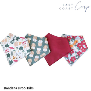 Bavoirs bandana en coton réglables pour bébé doux et absorbants avec fermeture à bouton pour baver et faire ses dents - Product Image 2