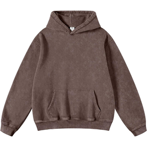 Sudadera de lavado ácido con estilo personalizable de alta calidad para hombre, Sudadera con capucha desgastada cómoda a la moda, técnicas bordadas para invierno - Product Image 6