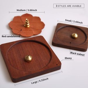 Estuche para soporte de incienso de madera de diseño elegante, quemador de cenizas, tallado, incienso de madera hueco, soporte para Oud, caja de palo de incienso - Product Image 6