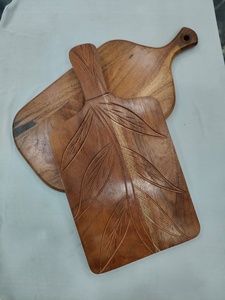 Tabla de cortar de madera natural para cocina, para cortar verduras, frutas y carne, duradera, ecológica, segura, con acabado liso. - Product Image 1