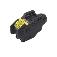 Lampe torche tactique LED Combo Laser rouge/vert Rechargeable par USB Déverrouillage rapide Lumière compatible 20 mm
