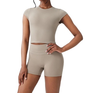 Activewear Manufacturers Outfit Workout Breathable Quick-Drying Women's <b>Clothing</b> Gym Sets - Product Image 1