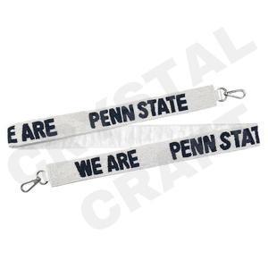 Correas personalizadas para bolso de cuentas de semillas de oro blanco, correa para monedero con múltiples cuentas de estrella, accesorios de moda para bolsos - Product Image 2