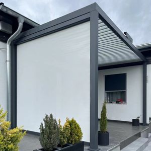 Store à enrouleur motorisé extérieur 2M 3M 4M 5M 6M, protection <span class=keywords><strong>de</strong></span> la vie privée, zipscreen pour véranda, pergola, jardin, portes <span class=keywords><strong>de</strong></span> <span class=keywords><strong>garage</strong></span> - Product Image 1