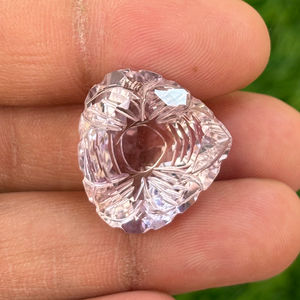 India fabricante directo amatista Rosa natural hecho a mano calibrado tallado corazón gema corte fino piedra suelta joyería pulida - Product Image 3