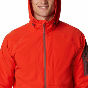 Dernière conception de veste softshell pour hommes la plus populaire avec logo personnalisé de couleurs vives et veste softshell à logo avant pour hommes - Product Image 6
