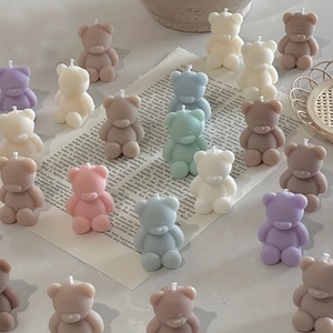 Molde de silicona con forma de oso para velas, molde de oso, molde de silicona de animal de dibujos animados para decoración del hogar - Product Image 1