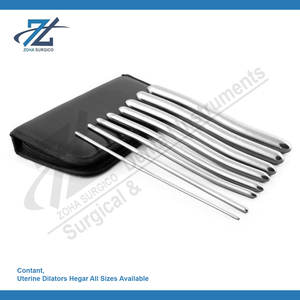 Dilatador uterino Hegar, juego de dilatador de acero inoxidable de 17mm y 18,5 cm, instrumentos quirúrgicos manuales, uso hospitalario en Pakistán - Product Image 3