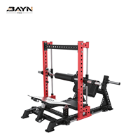 Machine à pont de hanche 3D BN multi-positions à charge libre, avec cadre en acier robuste, pour clubs de fitness et centres d'entraînement d'athlètes