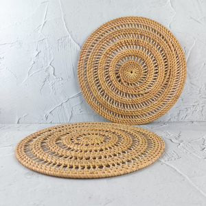 Attractive rattan placemats Eco friendly products Made in Vietnam <b>Table</b> decoration Woven Placemat Wholesale Modern - Product Image 3