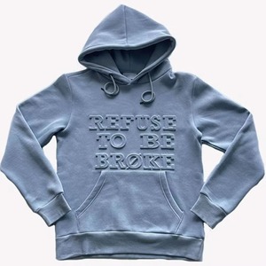 เสื้อฮู้ดดี้ผู้ชายแบบสวมหัว ผ้าคอตตอน 100% หนานุ่ม ระบายอากาศได้ดี ป้องกันขนร่วง ตัดเย็บตามสั่ง ปักลายได้  ไซส์ใหญ่พิเศษ ขายส่ง - Product Image 1