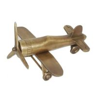 Meilleure qualité aluminium Concorde Sculpture argent fini Design moderne avion sur support petit avion décoratif en métal