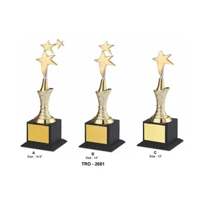 Corporate Star Trophy Gifts and Crafts Corporate 7 Star Trophy for Long Service Awards Use Trophy and Plaques for Export