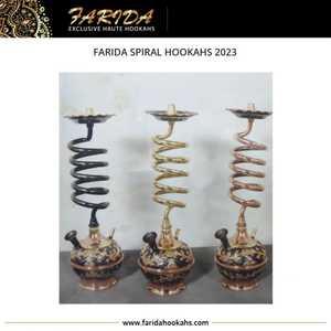 Chicha égyptienne moderne de luxe, pipes à chicha en laiton de haute qualité, ensemble chicha shisha, techniques de laque, nouveau design, tuyau haut et fin, boîte - Product Image 2