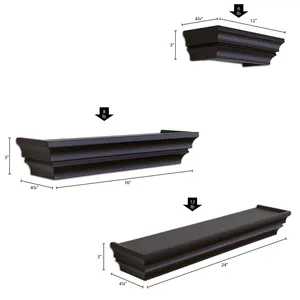 New Look Modern <strong>Black</strong> Wooden <strong>Wall</strong> Mounted Floating <strong>Shelves</strong>, High Selling Durable <strong>Shelves</strong>/<strong>shelf</strong> Quality in Wholesale Cheap Price