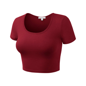 Impression numérique Femmes Crop Top design vente à chaud top tendance pas cher taux confortable respirant Femmes Crop Top avec les meilleures choses - Product Image 4