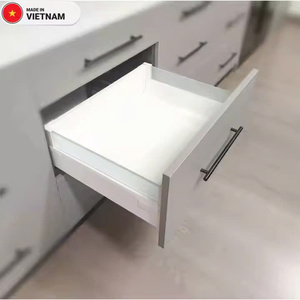 Aodeli muebles modernos telescópico cajón de acero de cierre suave para cocina comedor para cajas en tándem gran cuadrado vidrio Metal duradero - Product Image 1