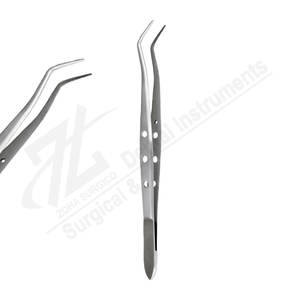 Pince à épiler dentaire Meriam 16cm en acier inoxydable Pince à épiler dentaire autoclavable Pince à épiler en coton Pakistan - Product Image 1