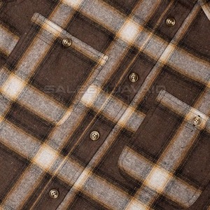 Factory Custom High Quality Motorcycle <b>Flannel</b> <b>Shirts</b> Knitted Fabric Custom Colors <b>Men</b> Long Sleeve Dress <b>Shirts</b> - Product Image 5
