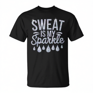 Maglietta promozionale da palestra Sweat Is My Sparkle Workout - Product Image 2