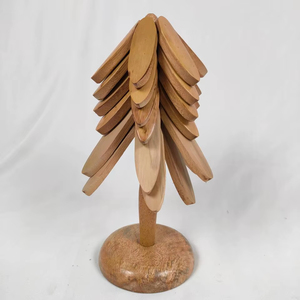 Juego de Salvamanteles de Madera de Nogal Negro de Lujo, Ecológico, Personalizable, con Forma de Árbol, para Teteras, Ollas Calientes y Platos - Product Image 1