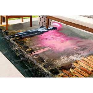 Alfombra con Estampado de Grafiti de Banksy - Decoración Moderna para el Hogar, Alfombra Suave No Tejida - Product Image 3