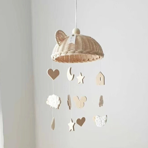 Boho Design ของเล่นแขวนผนังสำหรับเด็ก,อุปกรณ์ตกแต่งผนังห้องเด็กอ่อนเปลผ้าสักหลาดแบบแขวนสำหรับเด็กแรกเกิดอุปกรณ์เคลื่อนที่สำหรับเด็กจากเวียดนาม - Product Image 4