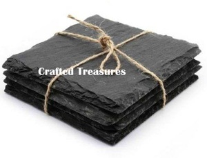 Juego de 4 posavasos de café y té de sublimación personalizados con portavasos de cuero Alfombrilla y almohadilla de cuero a granel para bebidas personalizables - Product Image 6