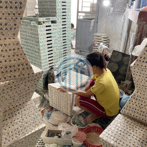 Mesa de Centro Hexagonal de Nácar Más Vendida, Mueble Decorativo Ecológico, Sostenible y Hecho a Mano para Distribución al por Mayor - Product Image 5