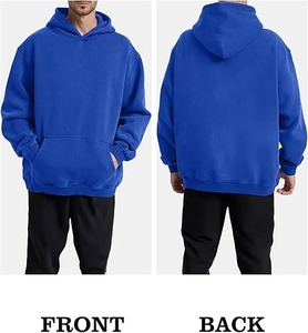 Sweat à capuche d'hiver pour homme en polaire lourd 240g 100% coton brodé Streetwear Blanks Printing - Product Image 4