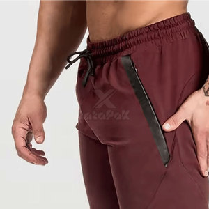 Shorts de sport décontractés unis pour hommes en tissu toile respirant, idéaux pour les académies sportives, les équipes universitaires et les événements d'entreprise (vente en gros) - Product Image 5