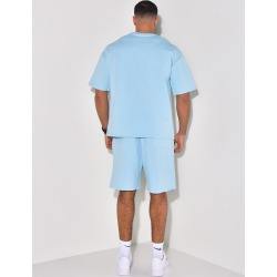 Ensemble T-shirt et short en coton pour homme au meilleur prix pour l'été, respirant, séchage rapide, style décontracté confortable - Product Image 3