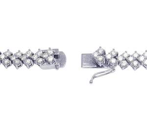 Chaîne de tennis glacée classique avec pierres Moissanite Bijoux Hip Hop Collier élégant fantaisie en argent S925 - Product Image 4