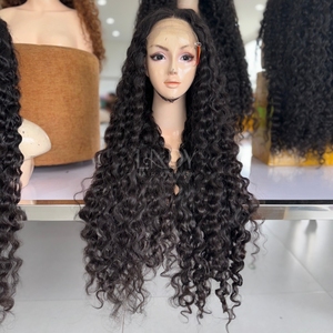 Perruques de couleur naturelle bouclée noire de haute qualité de cheveux humains vietnamiens 100% perruque de cheveux humains réels - Product Image 6