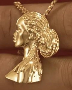D'VINS JEWELS - Colgante de Diamante Cultivado en Laboratorio, Chapado en Oro de 14K, Estilo Hip Hop Unisex, Regalo - Product Image 4