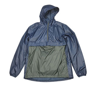 Anorak Packable Zip Pocket Block Wind Rain Jacket Promoción Personalizable Chaqueta cortavientos para hombre en lienzo High Street Style - Product Image 1