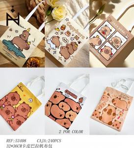 Bolso de Lona Ecológico con Diseño de Anime para Mujer, Mochila Cruzada con Cierre de Cordón, Portátil, Promocional, Digital - Product Image 2