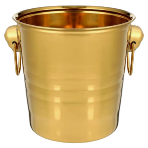 Seau à glace en acier inoxydable de conception martelée seau de stockage de glace pour la fête d'hôtel de restaurant de mariage dans l'hôtel de restaurant de barware - Product Image 2