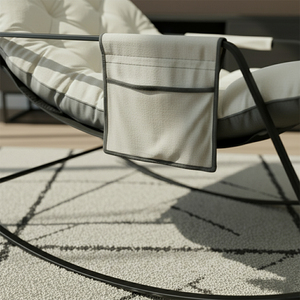 Mecedora de relajación para dos personas, respaldo ergonómico, reposabrazos tapizado de terciopelo, diseño moderno, hogar, oficina, sala de estar - Product Image 2