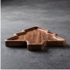 Handmade Mango Wood Christmas <b>Tree</b> Shape Cake <b>Stand</b> - Product Image 3