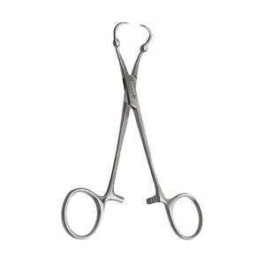 Abrazadera reutilizable de acero inoxidable para uso veterinario, pinzas para toallas Backhaus Roeder, 5 1/4 \ ", puntas de bola, potencia Manual, diseño quirúrgico alemán - Product Image 1