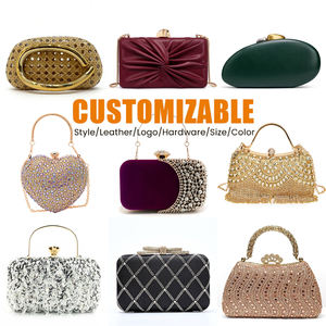 Pochette de soirée en velours tendance 2026 pour femmes, sacs à bandoulière à chaîne, sacs de soirée élégants pour femmes, pochette de mariage en strass, petite - Product Image 4