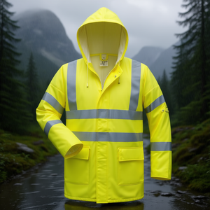 Veste de pluie Reinhold taille M jaune multi-normes pour les imperméables en Norvège - Product Image 3