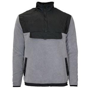 Sweat à capuche zippé pour homme, col montant, 100% polyester polaire, coupe-vent, écologique, 18 pièces, tailles S-XXL - Product Image 4