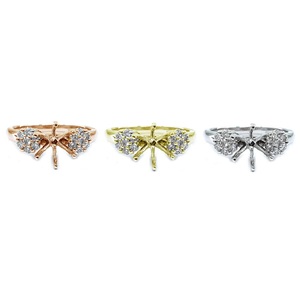Bague de mariage semi-montée en or jaune 18 carats de haute qualité avec diamant taille brillant, idéale pour les fiançailles et les fêtes, livraison rapide, produit phare, cadeau. - Product Image 4