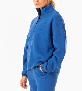 Nouveau design lettre imprimée lâche vente en gros de haute qualité polaire lourde Pull Over Crop Street Wear sweats à capuche pour femmes - Product Image 3